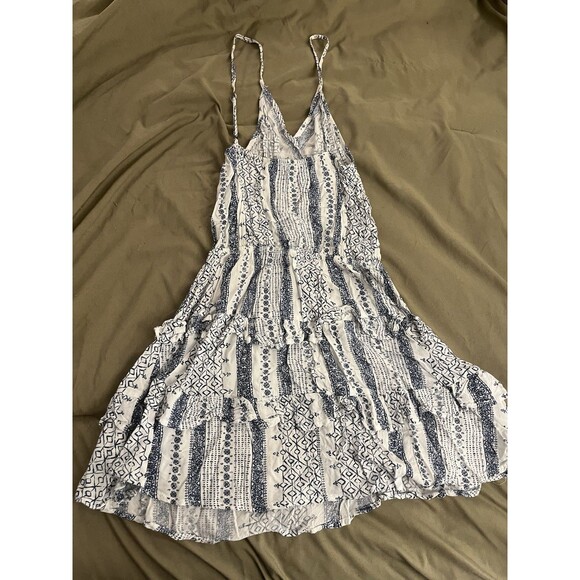 Ocean Drive White and Blue Cover Up Dress - Picture 3 of 4